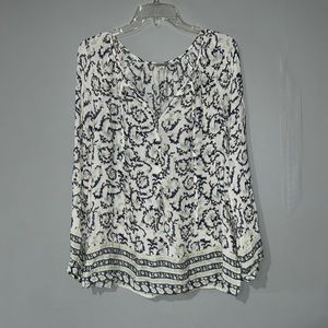 Lucky Brand Semi-Sheer Boho Blouse